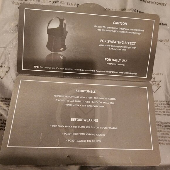 Mermaids Mystery Women's Sauna Waist Trainer Vest 3XL Neoprene Spandex Black - Picture 6 of 16